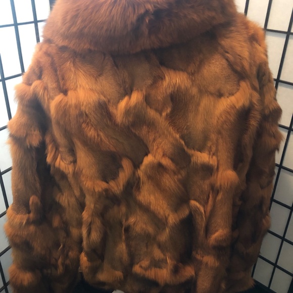 BRAND NEW MENS FOX FUR 🦊 COAT (WHISKEY) - Picture 3 of 3